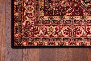 Kusový koberec vlněný Agnella Isfahan Almas Černý / Červený Rozměr: 160x240 cm