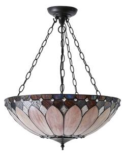 Endon 63976 - Lustr na řetězu Tiffany BROOKLYN 3xE27/60W/230V pr. 50 cm