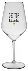 JSI TOP KÁMOŠKA - čirá nerozbitná sklenička na víno 470 ml