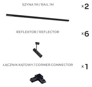 Zuma Line 3569 - Bodové svítidlo v lištovém systému LISA 6xGU10/35W/230V černá