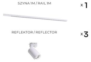 Zuma Line 3555 - Bodové svítidlo v lištovém systému TORE 3xGU10/35W/230V bílá