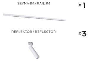 Zuma Line 3559 - Bodové svítidlo v lištovém systému LULU 3xGU10/35W/230V bílá