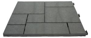 Multy home Gumová dlaždice Stone Mosaic 30 x 30 cm, šedá