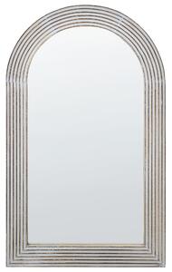 Nástěnné dřevěné zrcadlo 65 x 107 cm bílé CHANDON