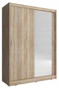 Skříň 150 cm dub sonoma – moderní Zrcadlo, laminovaná deska