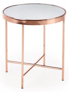 Konferenční stolek MIRA - měděný se zrcadlem