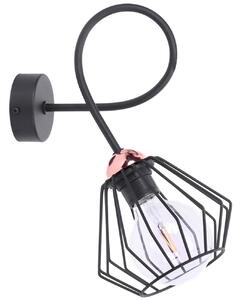 Nástěnné svítidlo Nuvola, 1x drátěné stínítko (výběr ze 2 barev), (výběr ze 4 tvarů stínítka), c