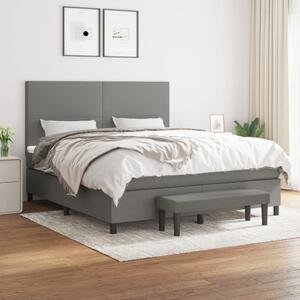Box spring postel s matrací tmavě šedá 160x200 cm textil 3136446
