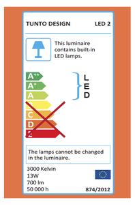 Tunto LED2/L2O/B Stojací lampa, černá