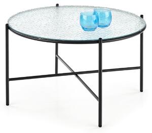 Halmar Konferenční stolek ROSALIA, sklo čiré / černá