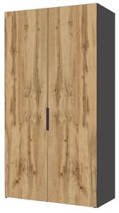 Skříň dvoudveřová 100 cm Modus 2 DTD Dub Appalache / Antracit BL