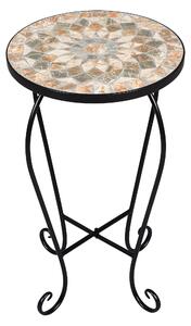 LIVARNO home Odkládací stolek s mozaikou (kulatá) (100373191001)