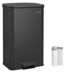 SONGMICS Odpadkový koš s víkem Jespra 40 l černý