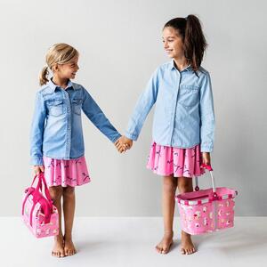 Dětský košík Reisenthel Carrybag XS kids Abc friends pink