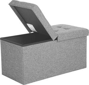 SEDACÍ BOX, textil, kompozitní dřevo, 76/38/38 cm - Taburety, Online Only