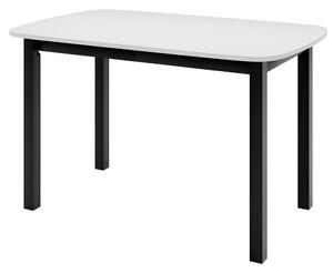 Jídelní stůl DEIMOS P | 130x80 cm | rozkládací | černé dřevěné nohy | VÝBĚR DEKORU DESKY
