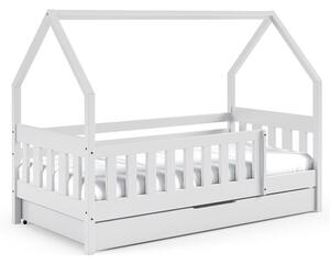 Jednolůžko dětská postel LENA | 80x190 cm | s roštem | bílá | UNI PROVEDENÍ