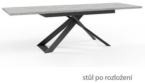 Jídelní stůl BOND | 170x90 cm | rozkládací | černé kovové nohy | VÝBĚR DEKORU DESKY