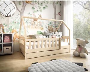 Jednolůžko dětská postel LENA | 80x190 cm | s roštem | přírodní | UNI PROVEDENÍ