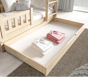 Jednolůžko dětská postel LENA | 80x160 cm | s roštem | přírodní | UNI PROVEDENÍ