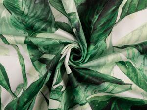 Biante Sametový povlak na polštář Tamara TMR-028 Velké zelené listy 50 x 60 cm