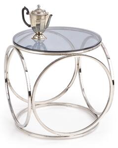 Halmar Konferenční stolek VENUS S, kouřové sklo / chrom
