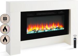 Elektrický krb BALDERIA Herkules – topný výkon až 2000 W, bílý