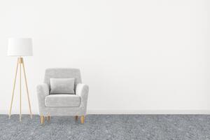 Vebe AKCE: 100x450 cm Metrážový koberec Santana 14 šedá s podkladem gel, zátěžový - Bez obšití cm