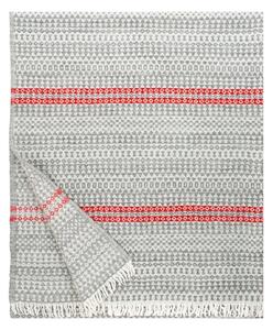 Lapuan Kankurit Vlněná deka Aino 130x170, šedo-červená