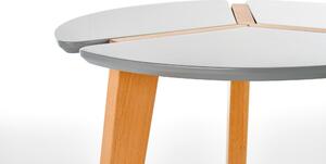 Konferenční stolek TAZE - bukové dřevo/šedý