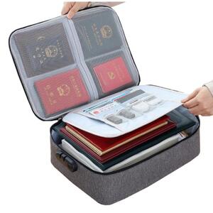 Cestovní organizér a taška na dokumenty, se zámkem, OXFORD 37x11x27