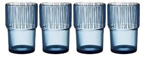 BITZ Set čtyř modrých sklenic Kusintha 380 ml