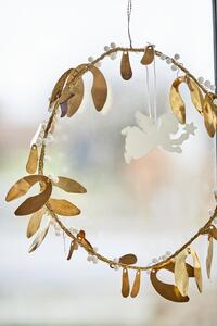 Dekorativní věnec Mistletoe Brass 20 cm