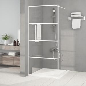 Sprchová zástěna walk-in bílá 90 x 195 cm čiré ESG sklo 152141