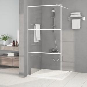 Sprchová zástěna walk-in bílá 100 x 195 cm čiré ESG sklo 152122