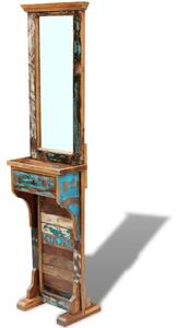 Zrcadlo do předsíně masivní recyklované dřevo 47 x 23 x 180 cm