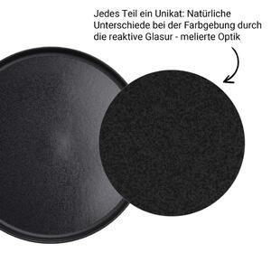 CASA NOVA Sada hlubokých talířů 22,5 cm set 6 ks - černá