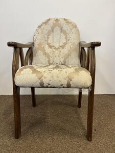 Dřevěná židle s područkami Verona Potah: Kůže