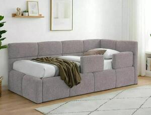 Jednolůžková postel 90 cm Emmite (růžová) (s roštem)