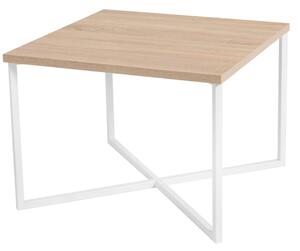 Konferenční stolek PRATO dub sonoma / bílý