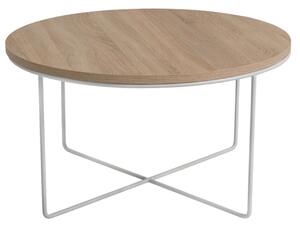 Konferenční stolek BARI dub sonoma / bílý