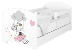 Dětská postel OSKAR - 180x80 cm - KRÁLIČICE - bílá