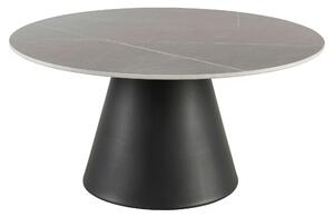 KONFERENČNÍ STOLEK, šedá, černá, kov, keramika, 80/39/80 cm MID.YOU, Online Only
