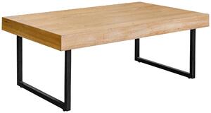 KONFERENČNÍ STOLEK, černá, barvy dubu, dřevo, kov, kompozitní dřevo, 110/42,5/65 cm MID.YOU, Online Only