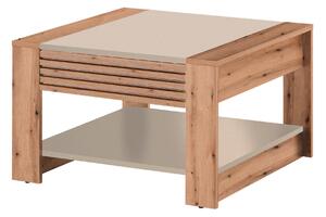 KONFERENČNÍ STOLEK, barvy dubu, kašmírová, kompozitní dřevo, 70/42/70 cm MID.YOU, Online Only