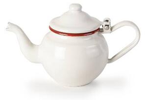 Konvička na čaj smaltovaná bílo červená 0,4l - Ibili