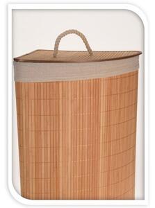 Rohový koš na špinavé prádlo Bamboo, přírodní