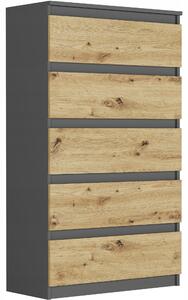 Komoda Rafort (antracit + artisan). Akce -13%