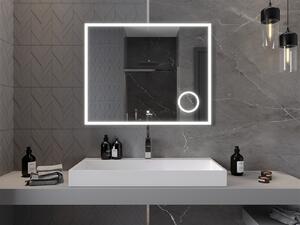 Mexen Kala, LED koupelnové zrcadlo s podsvícením a kosmetickým zrcadlem 100 x 80 cm, 6000K, ochrana proti zamlžování, 9820-100-080-611-00