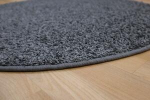 Vopi koberce Kusový koberec Color Shaggy šedý kruh - 300x300 (průměr) kruh cm
